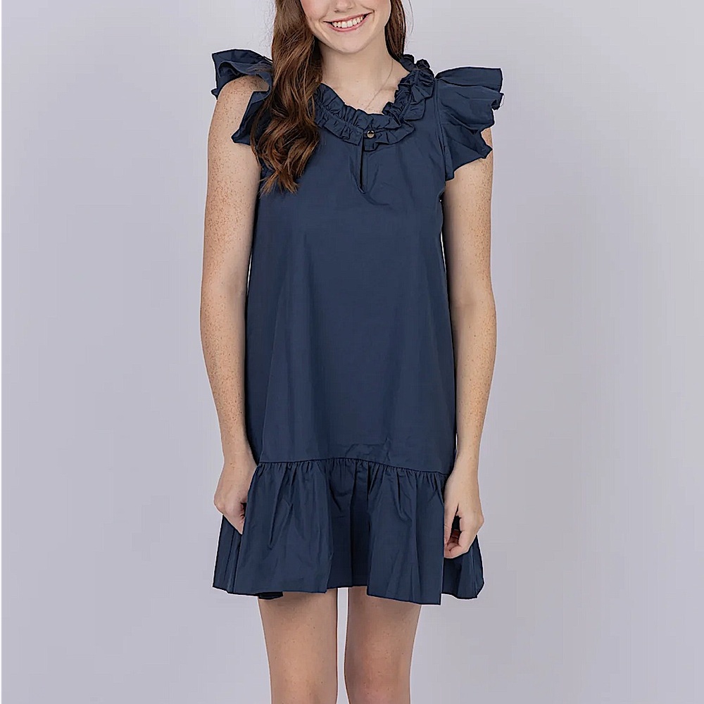 Never A Wallflower Rachel Dress in Navy